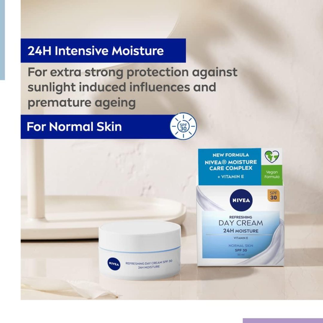 www.mybeautynook.com - Buy NIVEA Refreshing Day Cream SPF30 in our Ghana Beauty Shop