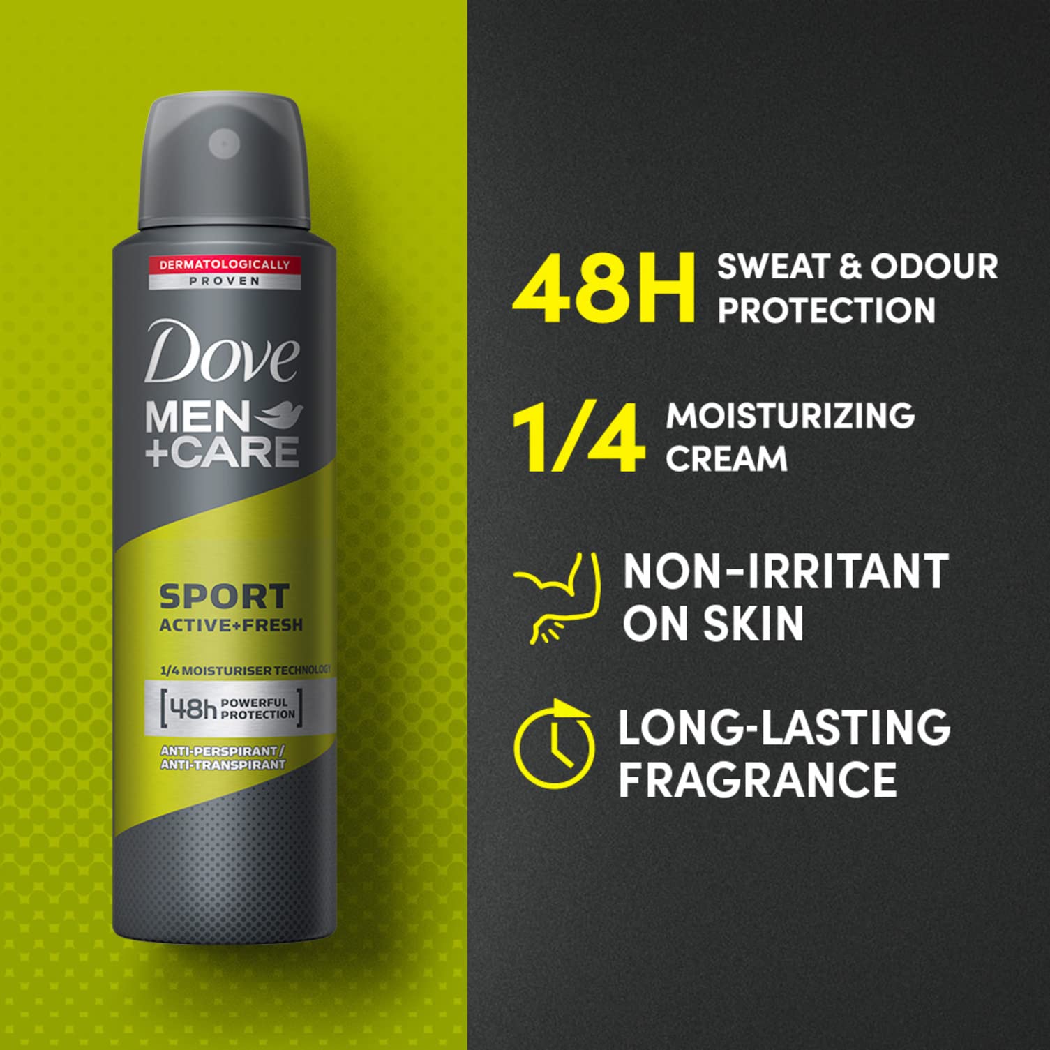 Shop Dove Men+Care Sport Active+Fresh Deodorant in Ghana at My Beauty Nook. 48-hour sweat protection and freshness for active men.