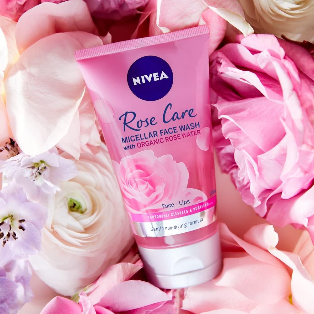 Shop Nivea MicellAIR Rose Face Wash in Ghana at My Beauty Nook. A gentle micellar cleansing gel enriched with rose water for refreshed, hydrated skin.