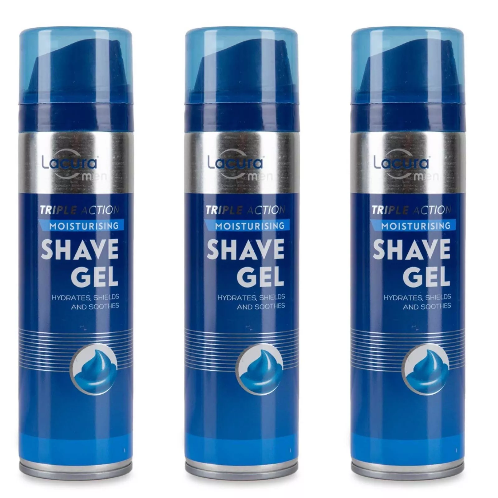 Shop Lacura Men Triple Action Moisturising Shaving Gel at My Beauty Nook Ghana. A rich, foamy gel that softens hair for a close and comfortable shave.