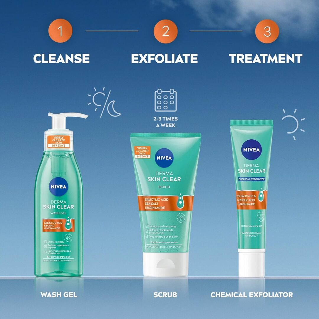 NIVEA Derma Skin Clear Anti-Blemish Face Scrub with Salicylic Acid - Image 8