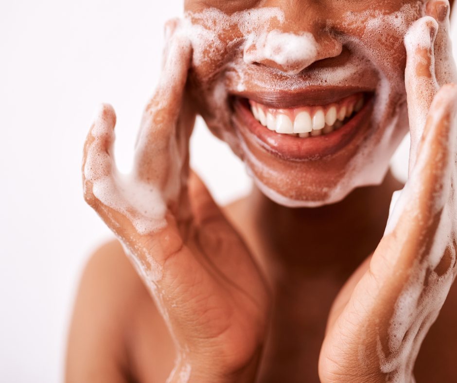 A step-by-step double cleansing routine for healthy Ghanaian skin
